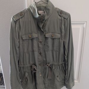 LOFT Sage Green Utility Jacket